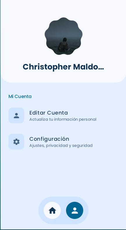 Pantalla de Perfil